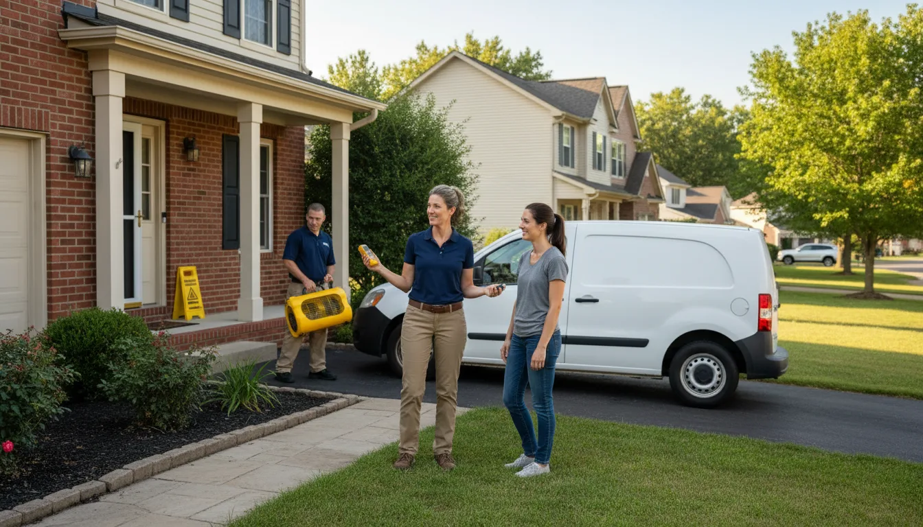 Residential water damage restoration in Saint Benedict, OR